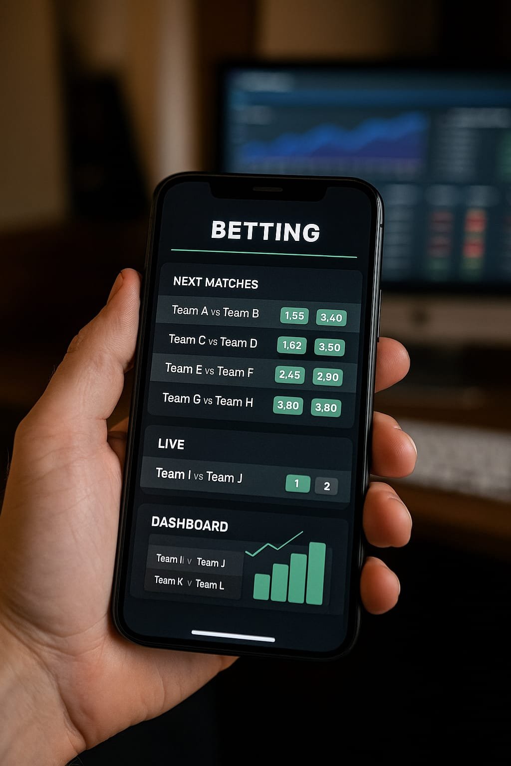 Dashboard betting